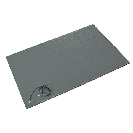 Crown Matting Technologies Steel Gray 3/8" Thick, Zedlan Foam ZC 0046GY